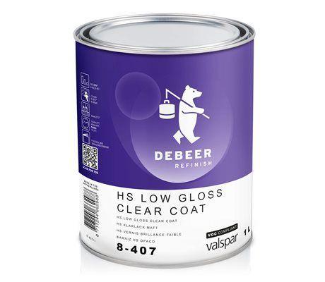 Debeer HS Low Gloss Clear Coat DB/8-407